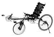 Photo of a recumbent bicycle