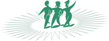 Illustration of three women walking together